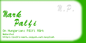 mark palfi business card